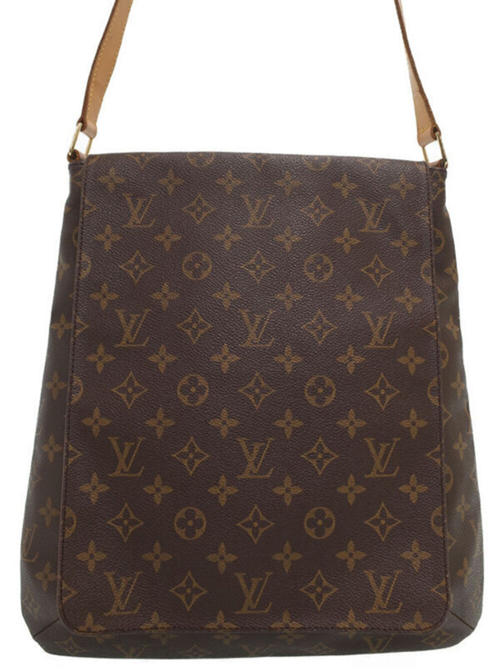 Louis Vuitton Monogram Musette Shoulder Bag Canvas Leather Brown
